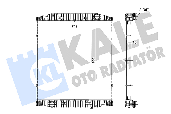 Radiator, racire motor 349385 KALE OTO RADYATÖR