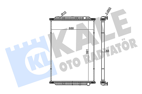 Radiator, racire motor 349395 KALE OTO RADYATÖR