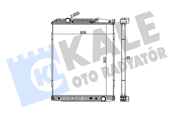 Radiator, racire motor 349405 KALE OTO RADYATÖR