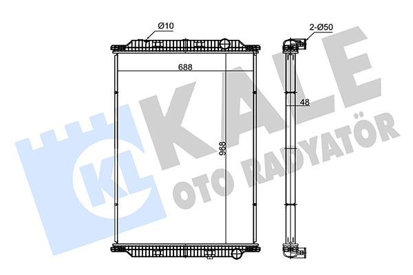 Radiator, racire motor 349410 KALE OTO RADYATÖR