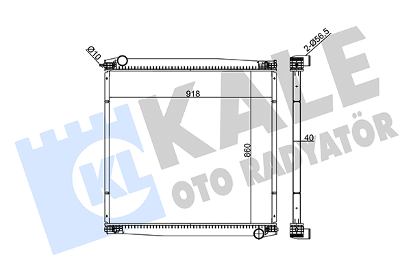 Radiator, racire motor 349415 KALE OTO RADYATÖR