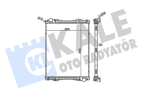 Radiator, racire motor 349420 KALE OTO RADYATÖR