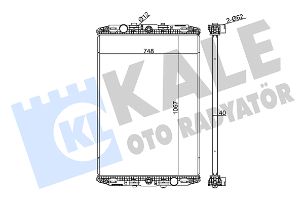 Radiator, racire motor 349430 KALE OTO RADYATÖR