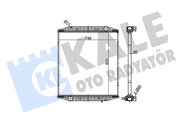 Radiator, racire motor 349435 KALE OTO RADYATÖR
