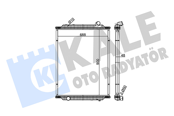 Radiator, racire motor 349440 KALE OTO RADYATÖR