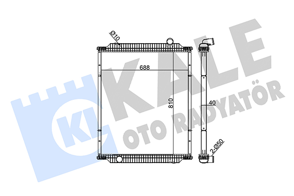 Radiator, racire motor 349445 KALE OTO RADYATÖR