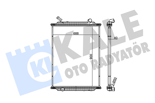 Radiator, racire motor 349460 KALE OTO RADYATÖR