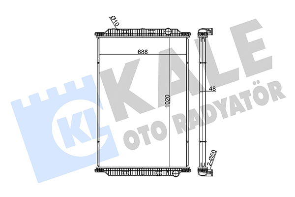 Radiator, racire motor 349465 KALE OTO RADYATÖR