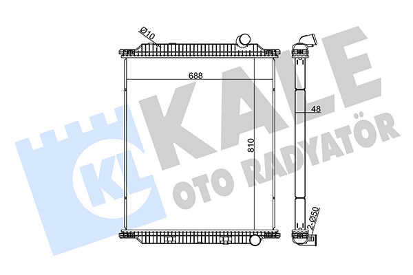 Radiator, racire motor 349470 KALE OTO RADYATÖR