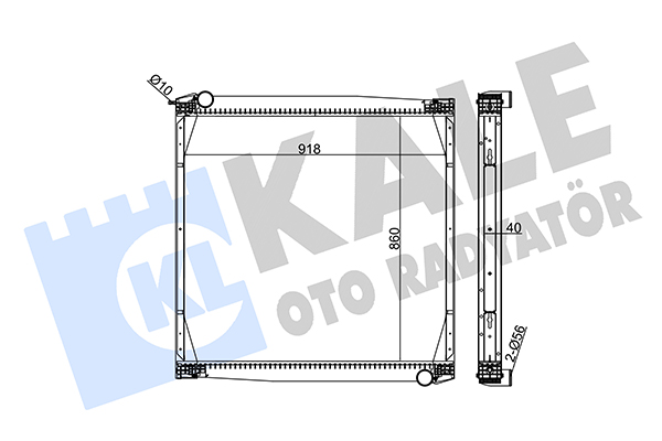 Radiator, racire motor 349475 KALE OTO RADYATÖR
