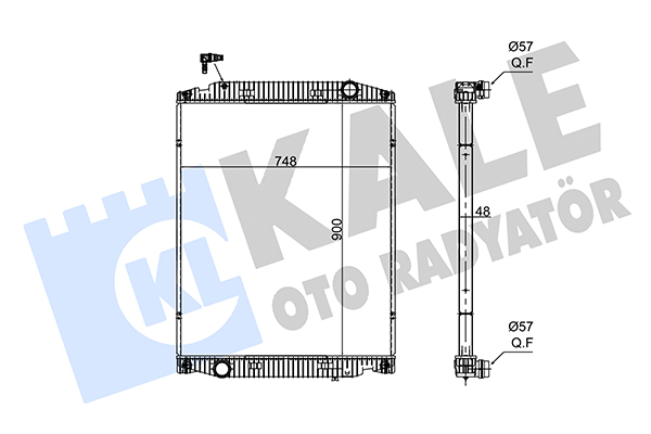 Radiator, racire motor 349485 KALE OTO RADYATÖR