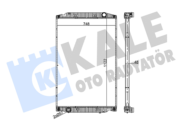 Radiator, racire motor 349490 KALE OTO RADYATÖR