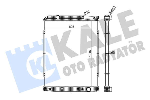 Radiator, racire motor 349510 KALE OTO RADYATÖR