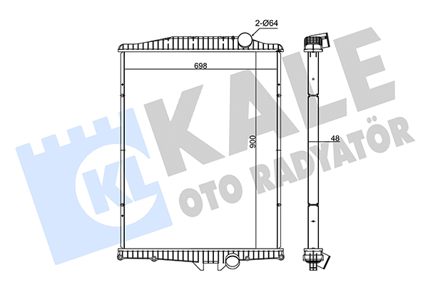Radiator, racire motor 349525 KALE OTO RADYATÖR