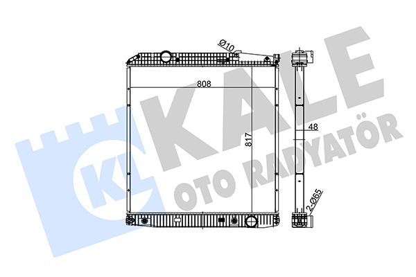 Radiator, racire motor 349530 KALE OTO RADYATÖR