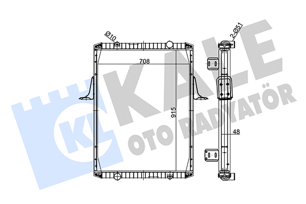 Radiator, racire motor 349535 KALE OTO RADYATÖR