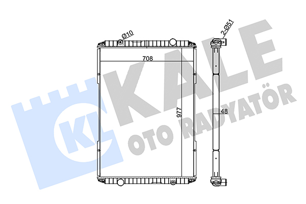Radiator, racire motor 349540 KALE OTO RADYATÖR