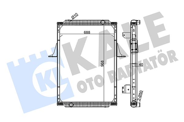 Radiator, racire motor 349545 KALE OTO RADYATÖR