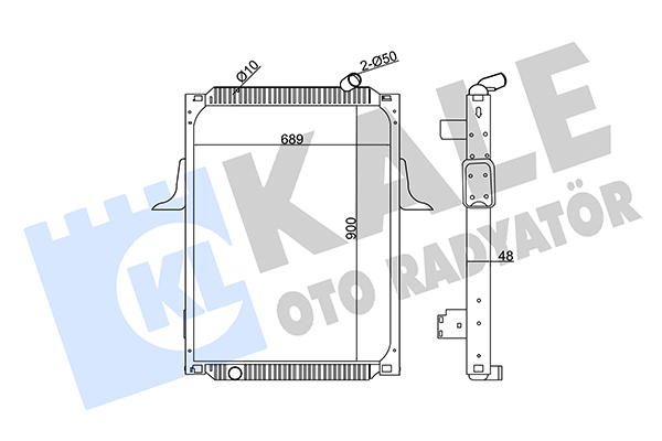 Radiator, racire motor 350160 KALE OTO RADYATÖR