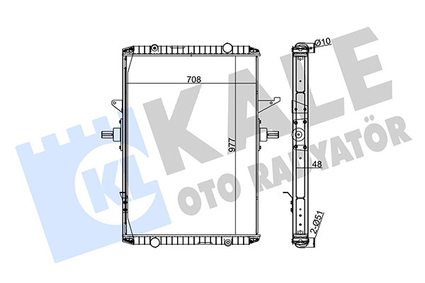 Radiator, racire motor 350185 KALE OTO RADYATÖR