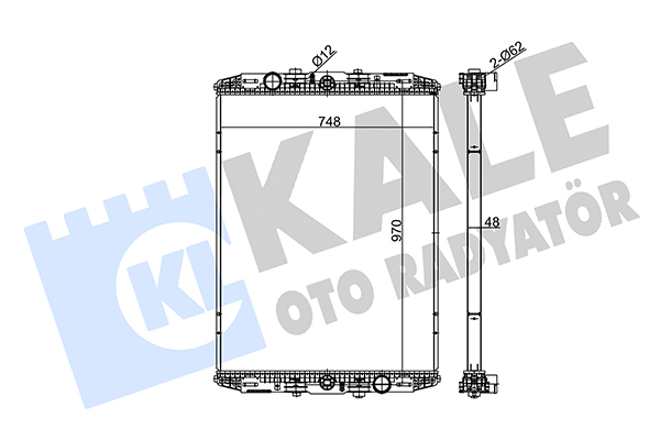 Radiator, racire motor 350190 KALE OTO RADYATÖR