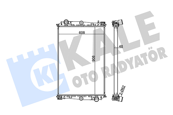 Radiator, racire motor 350205 KALE OTO RADYATÖR