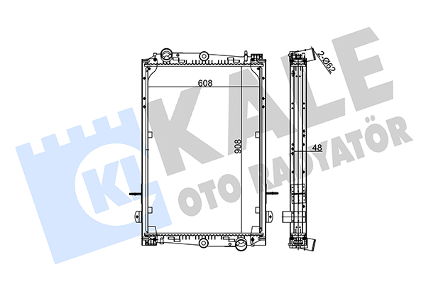 Radiator, racire motor 350210 KALE OTO RADYATÖR