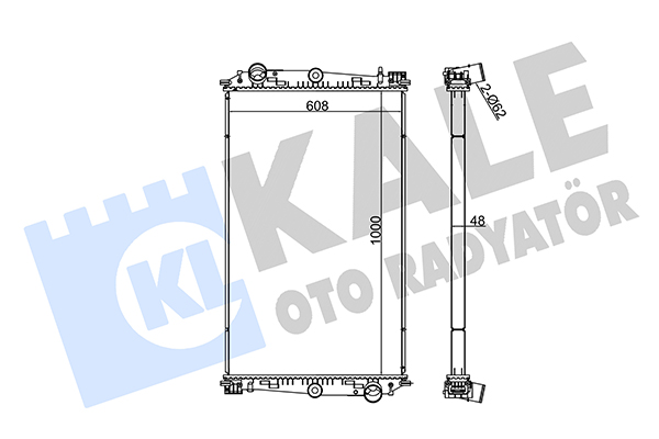 Radiator, racire motor 350215 KALE OTO RADYATÖR