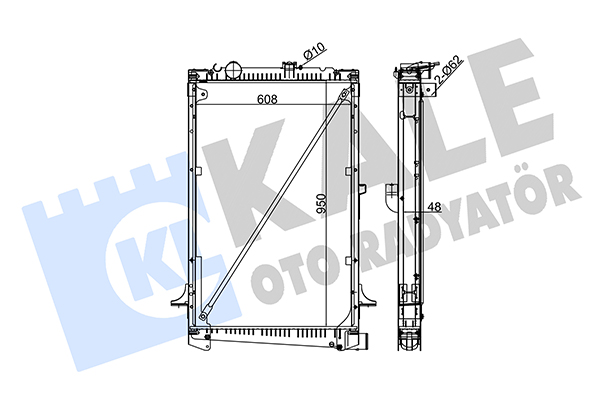Radiator, racire motor 350230 KALE OTO RADYATÖR