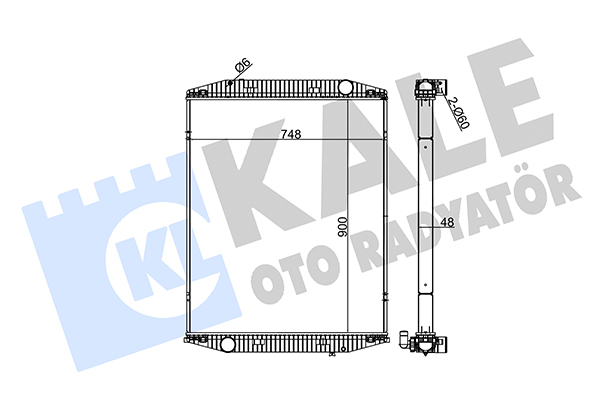 Radiator, racire motor 350235 KALE OTO RADYATÖR