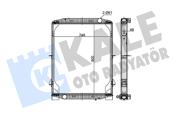 Radiator, racire motor 350240 KALE OTO RADYATÖR