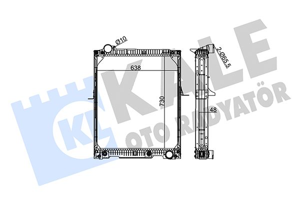Radiator, racire motor 350275 KALE OTO RADYATÖR