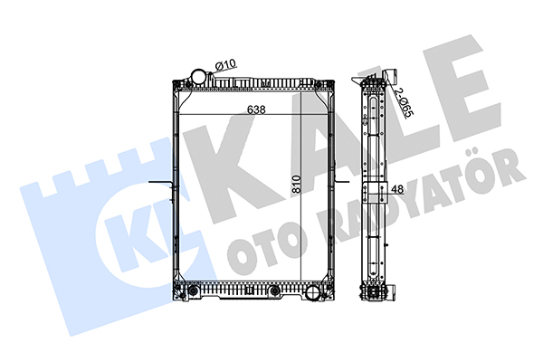 Radiator, racire motor 350290 KALE OTO RADYATÖR