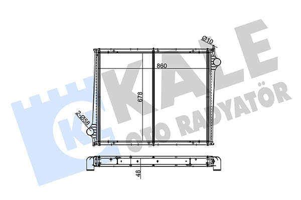 Radiator, racire motor 350295 KALE OTO RADYATÖR