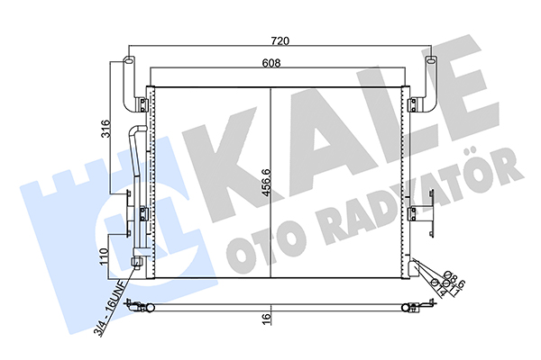 Condensator, climatizare 350305 KALE OTO RADYATÖR
