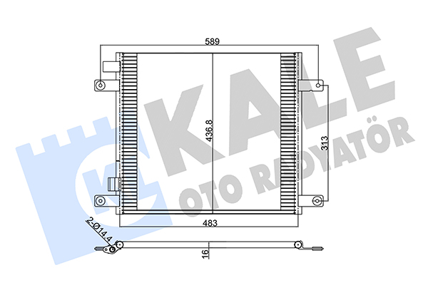 Condensator, climatizare 350330 KALE OTO RADYATÖR