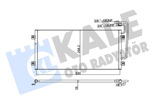 Condensator, climatizare 350355 KALE OTO RADYATÖR