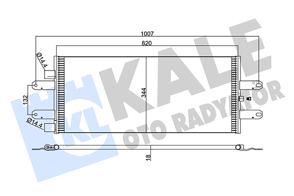 Condensator, climatizare 350395 KALE OTO RADYATÖR