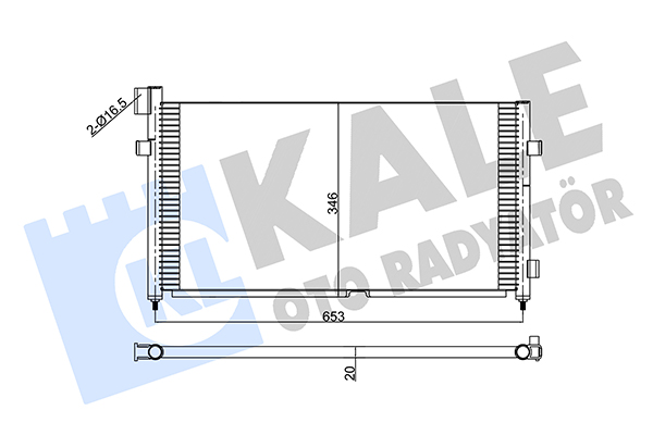 Condensator, climatizare 350405 KALE OTO RADYATÖR