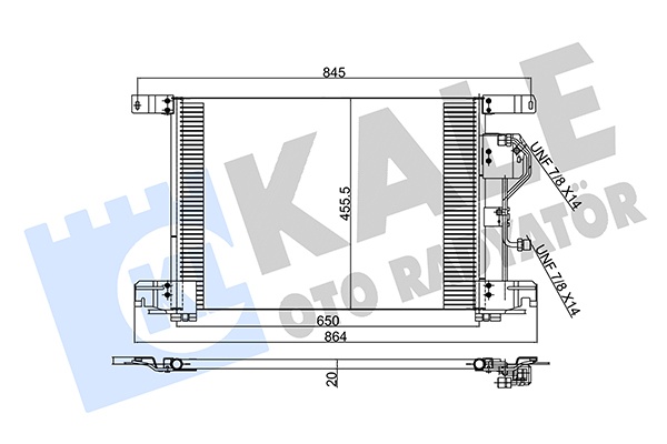 Condensator, climatizare 350420 KALE OTO RADYATÖR