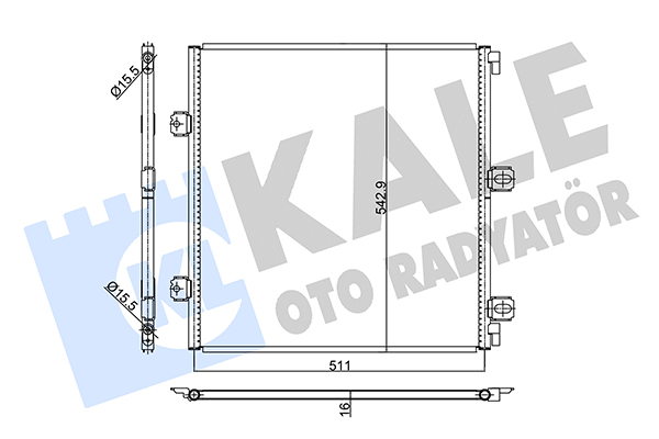 Condensator, climatizare 350425 KALE OTO RADYATÖR
