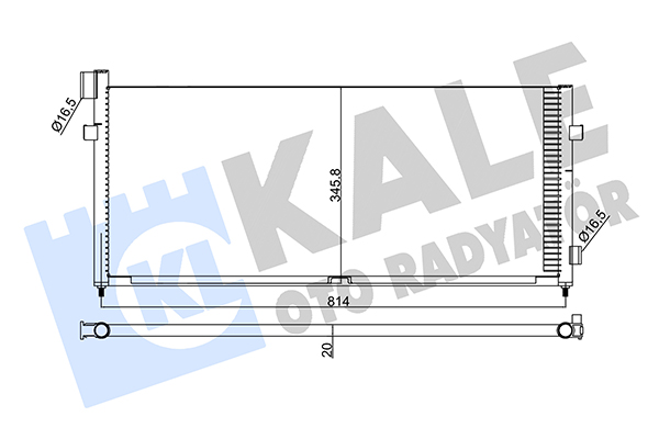 Condensator, climatizare 350430 KALE OTO RADYATÖR