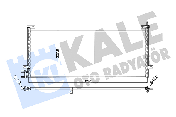 Condensator, climatizare 350440 KALE OTO RADYATÖR