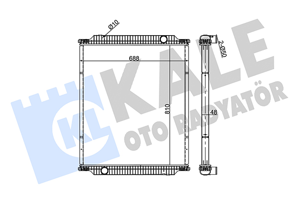 Radiator, racire motor 351350 KALE OTO RADYATÖR