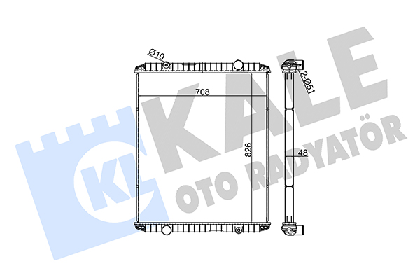 Radiator, racire motor 351355 KALE OTO RADYATÖR