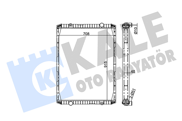 Radiator, racire motor 351360 KALE OTO RADYATÖR