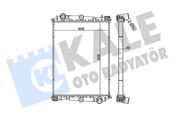 Radiator, racire motor 351365 KALE OTO RADYATÖR