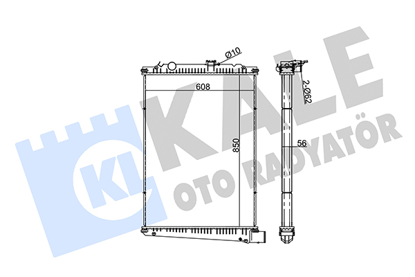 Radiator, racire motor 351370 KALE OTO RADYATÖR