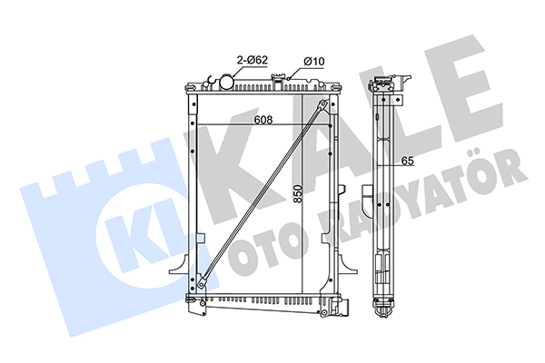 Radiator, racire motor 351375 KALE OTO RADYATÖR