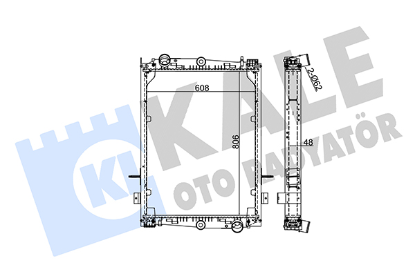 Radiator, racire motor 351380 KALE OTO RADYATÖR